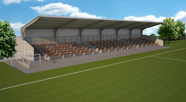 An artistists impression of the new stand